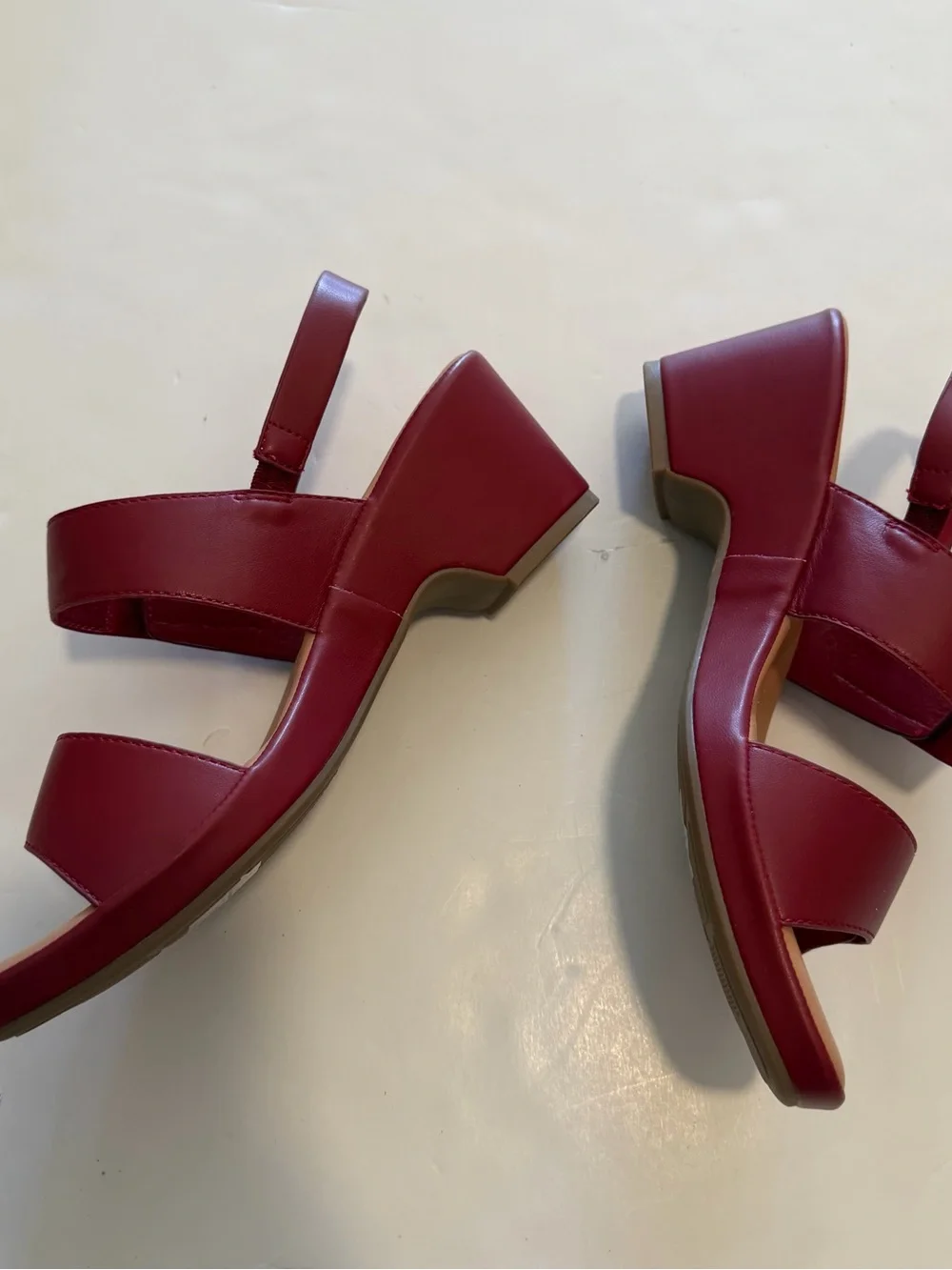 Patrizia Women's Burgundy Slingback Sandals